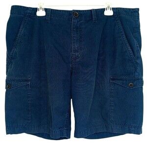 TIMBERLAND Men's Navy Cargo Shorts Size 40 Cotton Classic Utility